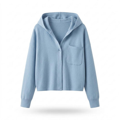 Gentleman Code - Rozod | Geknöpfte Kapuzen Jacke Damen
