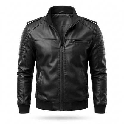 Gentleman Code - Munes | Gesteppt Gefüttert Lederjacke Herren