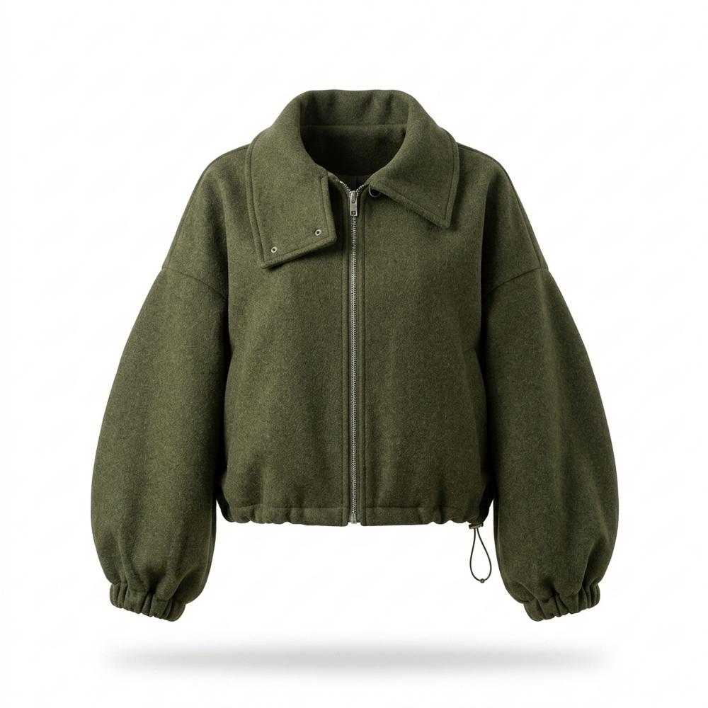 Gentleman Code - Yiwol | Reißverschluss Kurz Geschnittene Jacke Damen