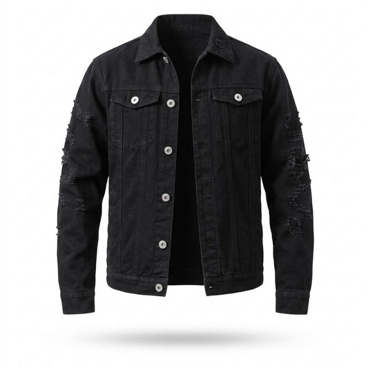 Gentleman Code - Lyven | Zerrissen Geknöpft Jacke Herren