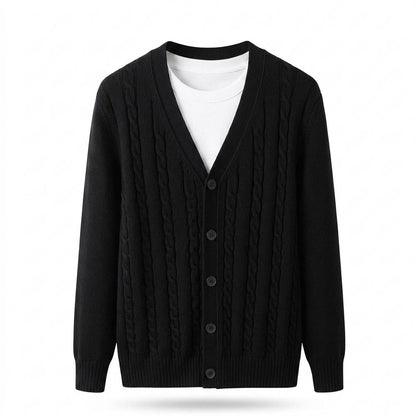 Gentleman Code - Zabat | Strukturierter Langärmliger Cardigan Herren