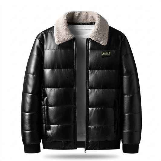 Gentleman Code - Runul | Gesteppt Gefüttert Lederjacke Herren