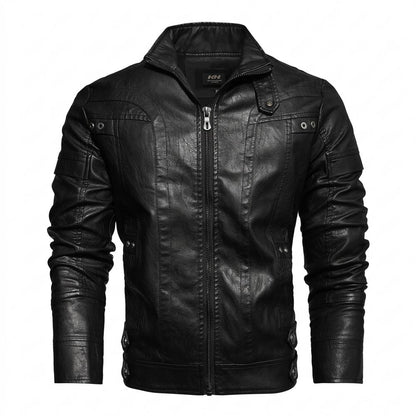Gentleman Code - Aifud | Gesteppt Tailliert Lederjacke Herren