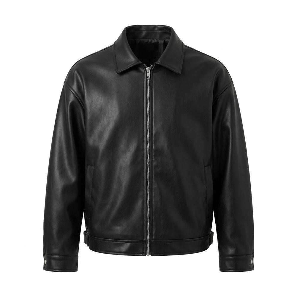 Gentleman Code - Corod | Glatte Lockere Lederjacke Unisex