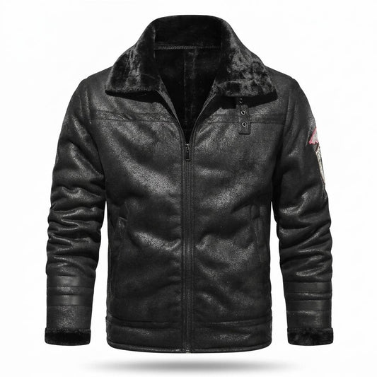 Gentleman Code - Sosir | Warm Gefüttert Lederjacke Herren