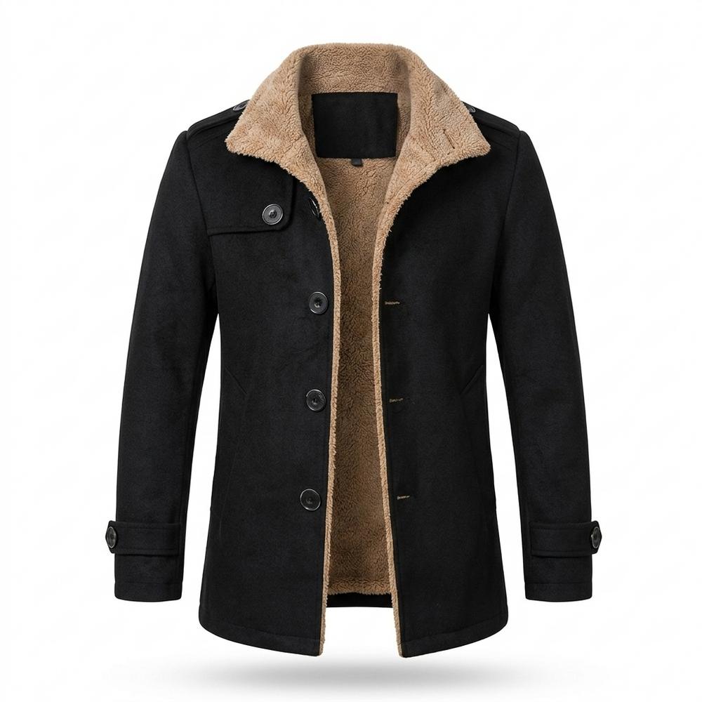 Gentleman Code - Yihod | Gefütterter Woll Mantel Herren