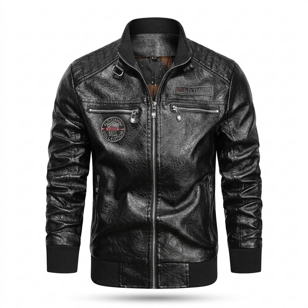 Gentleman Code - Lymar | Gesteppt Gefüttert Lederjacke Herren