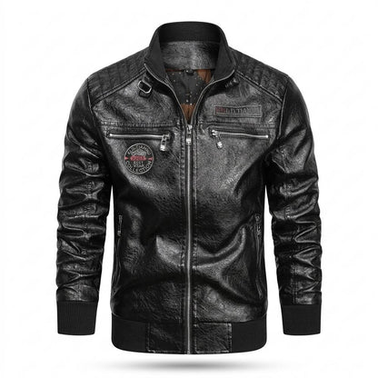 Gentleman Code - Lymar | Gesteppt Gefüttert Lederjacke Herren