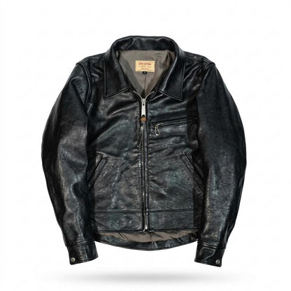 Gentleman Code - Zatus | Gefüttert Genarbt Lederjacke Herren