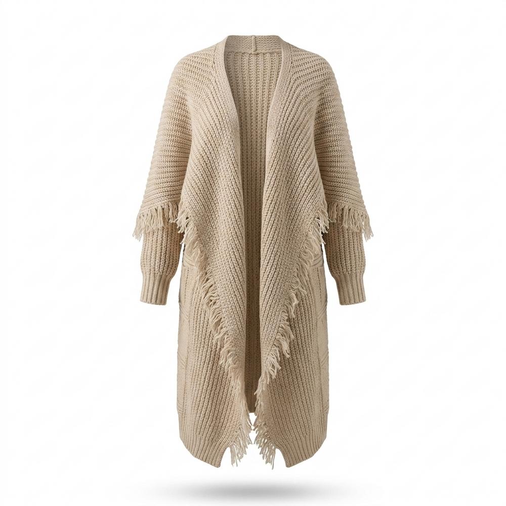 Gentleman Code - Augol | Langgeschnittener Grobstrick Cardigan Damen