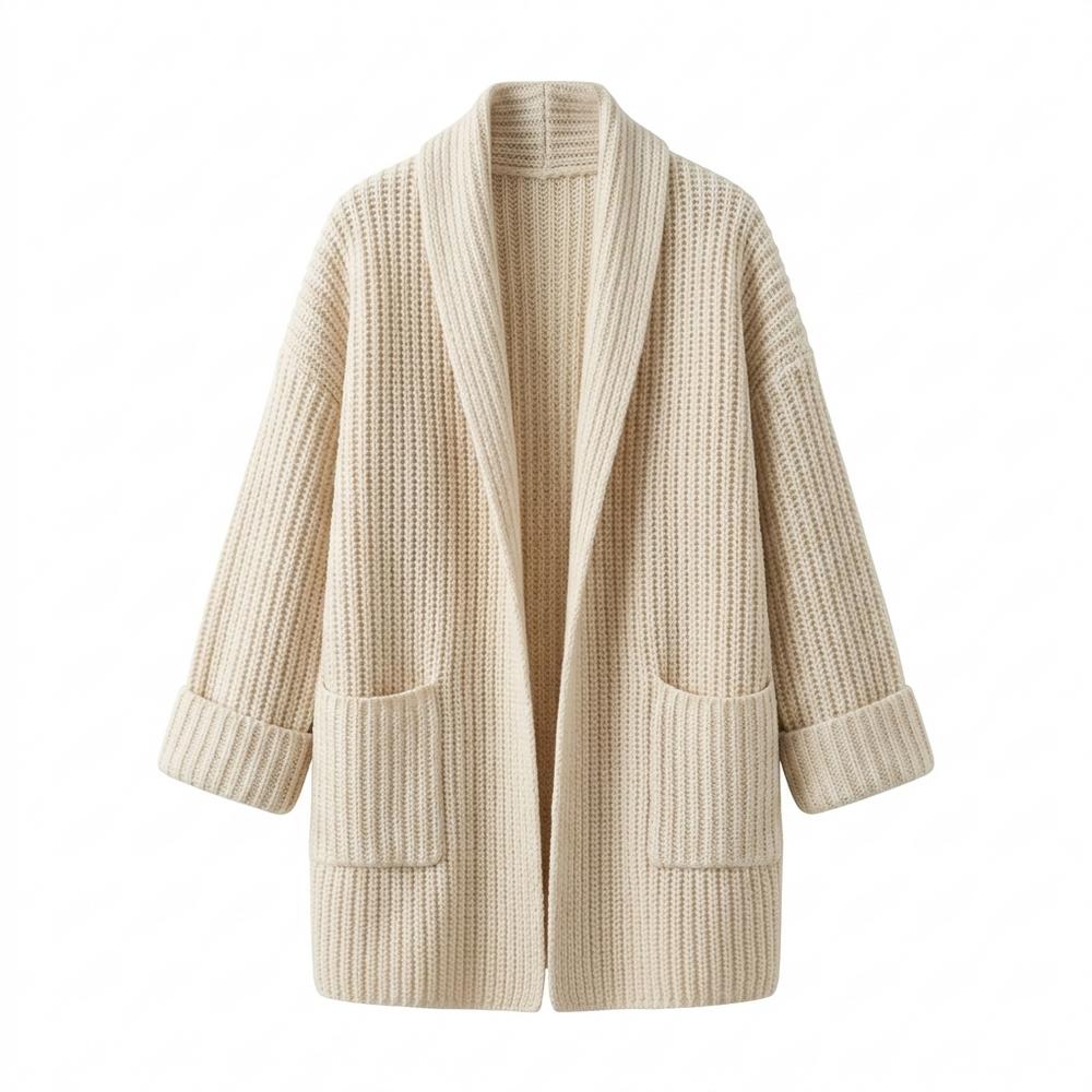Gentleman Code - Eevos | Grobstrick Schalkragen Cardigan Damen