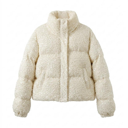 Gentleman Code - Eihal | Paillettenbesetzt Wattiert Jacke Damen