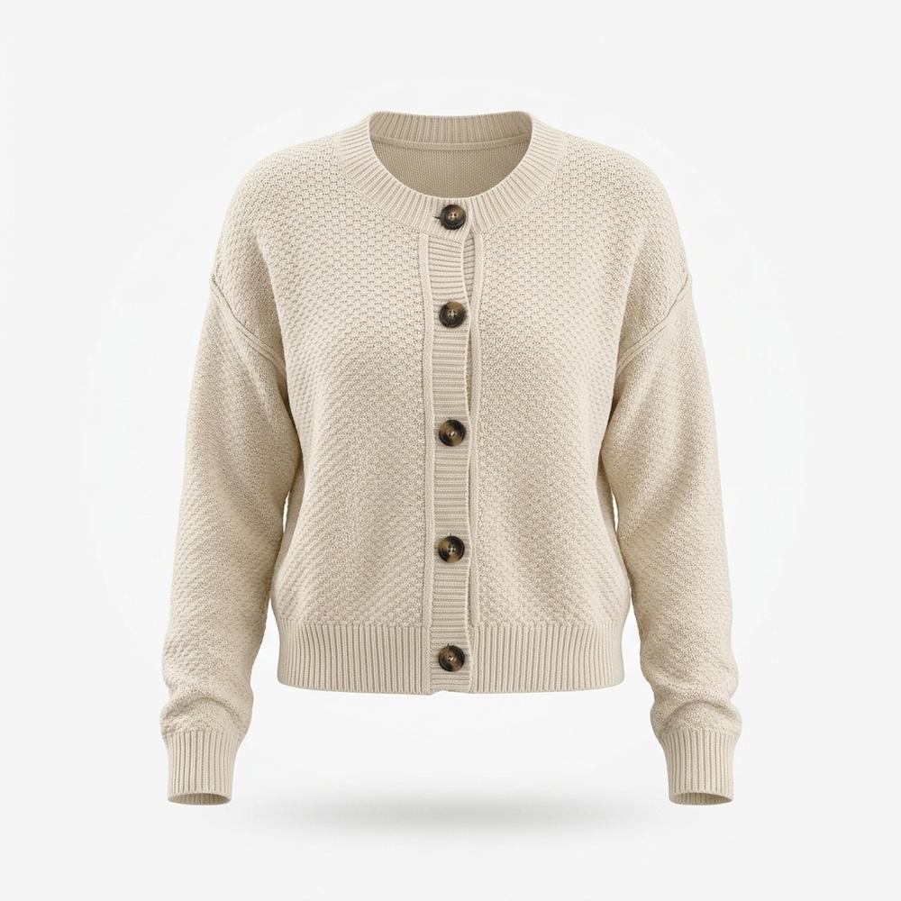 Gentleman Code - Sonot | Strukturiert Geknöpft Cardigan Damen