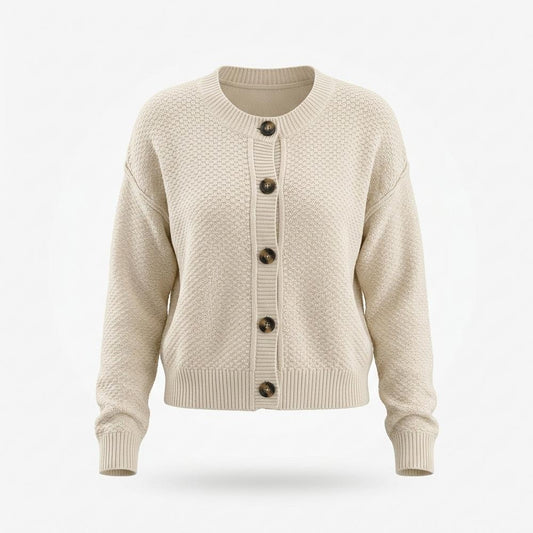 Gentleman Code - Sonot | Strukturiert Geknöpft Cardigan Damen