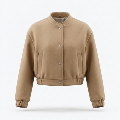 Gentleman Code - Yopos | Kurz Geschnitten Geknöpft Jacke Damen