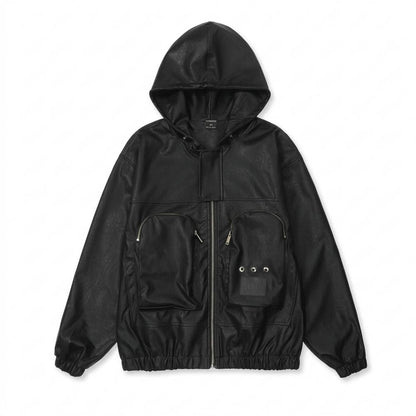 Gentleman Code - Marim | Funktional Strukturiert Lederjacke Unisex