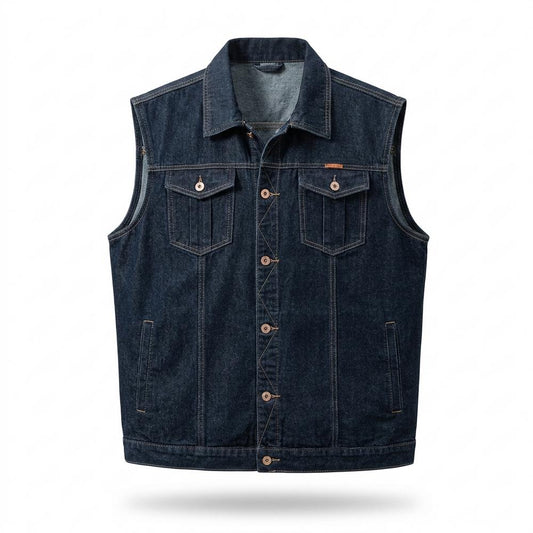 Gentleman Code - Yotar | Ärmellose Denim Weste Herren