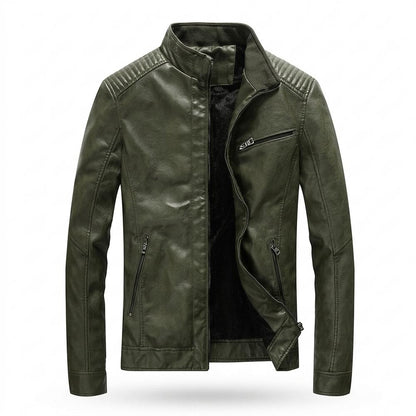 Gentleman Code - Simen | Gefüttert Gesteppt Lederjacke Herren