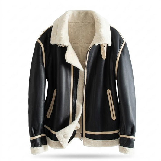 Gentleman Code - Sifon | Gefüttert Abgesetzt Lederjacke Unisex