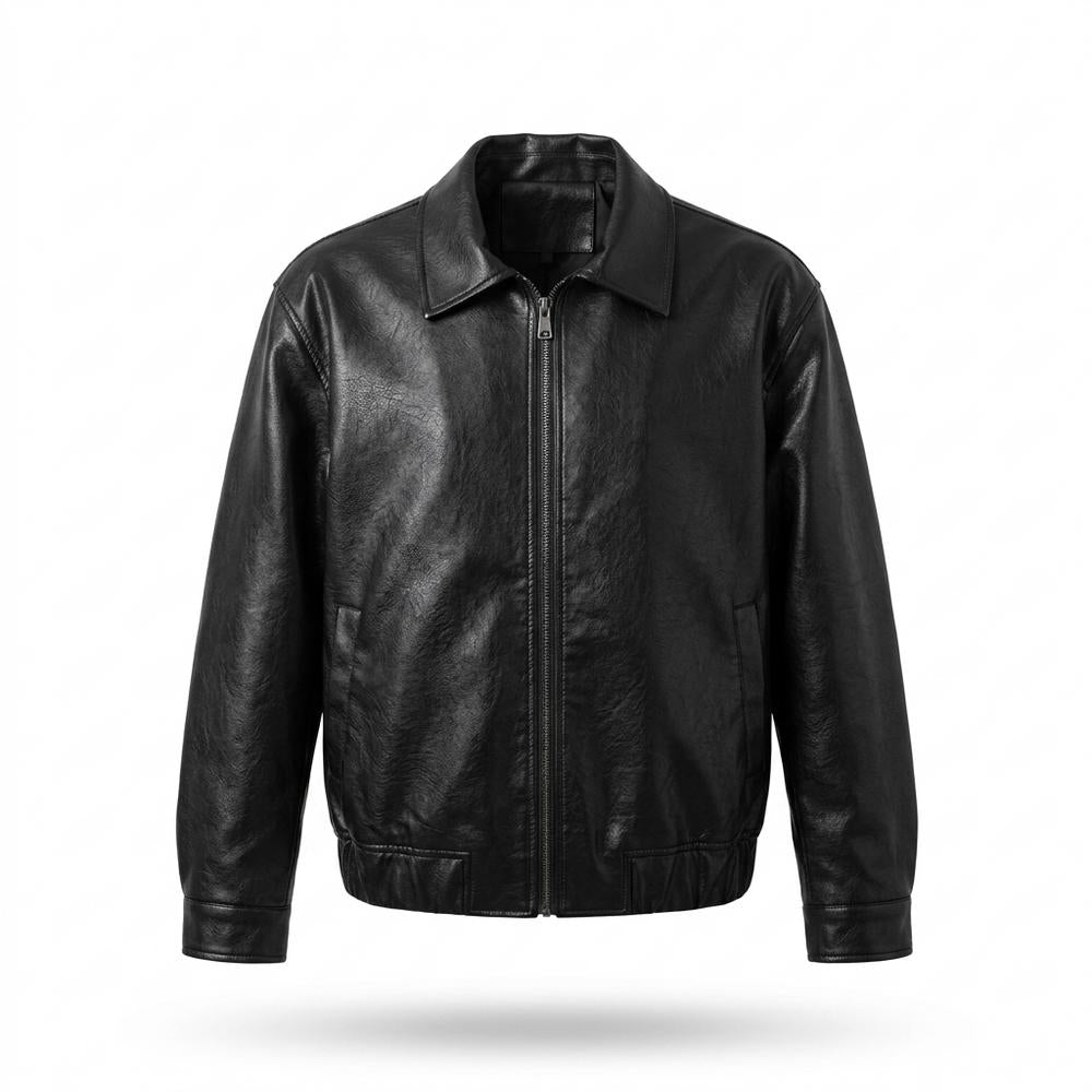 Gentleman Code - Rovum | Gefütterte Genarbte Lederjacke Unisex
