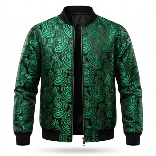 Gentleman Code - Elmin | Gemustert Reißverschluss Jacke Herren