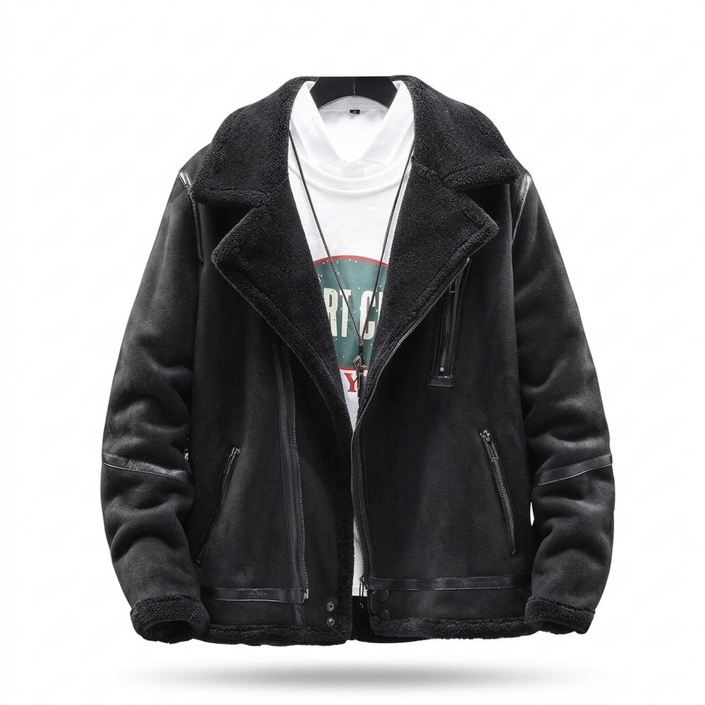 Gentleman Code - Misis | Gefüttert Veloursartig Wildleder-Jacke Herren