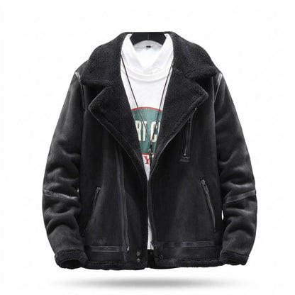 Gentleman Code - Misis | Gefüttert Veloursartig Wildleder-Jacke Herren