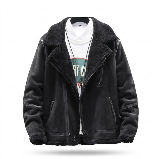 Gentleman Code - Misis | Gefüttert Veloursartig Wildleder-Jacke Herren