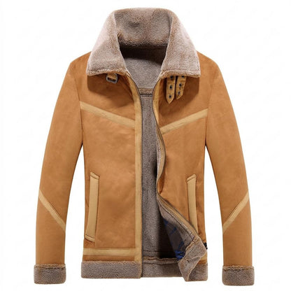 Gentleman Code - Diten | Gefüttert Reißverschluss Wildleder-Jacke Herren