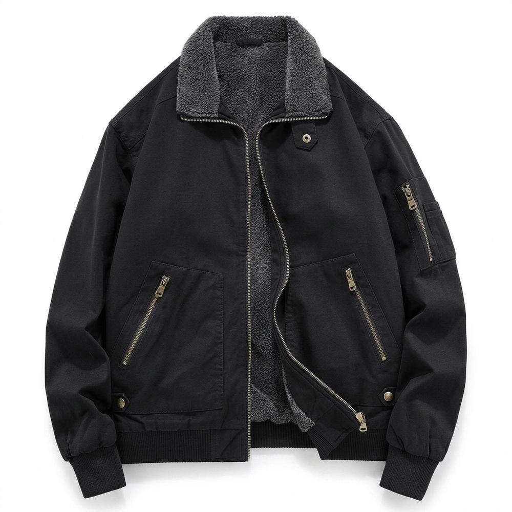 Gentleman Code - Muwur | Gefütterte Flieger Jacke Herren