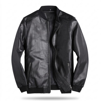 Gentleman Code - Zuzad | Genarbte Gefütterte Lederjacke Herren