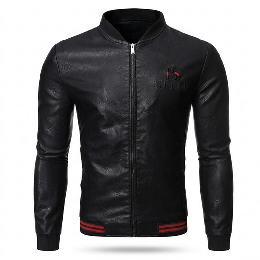 Gentleman Code - Milet | Figurbetont Gerippt Lederjacke Herren