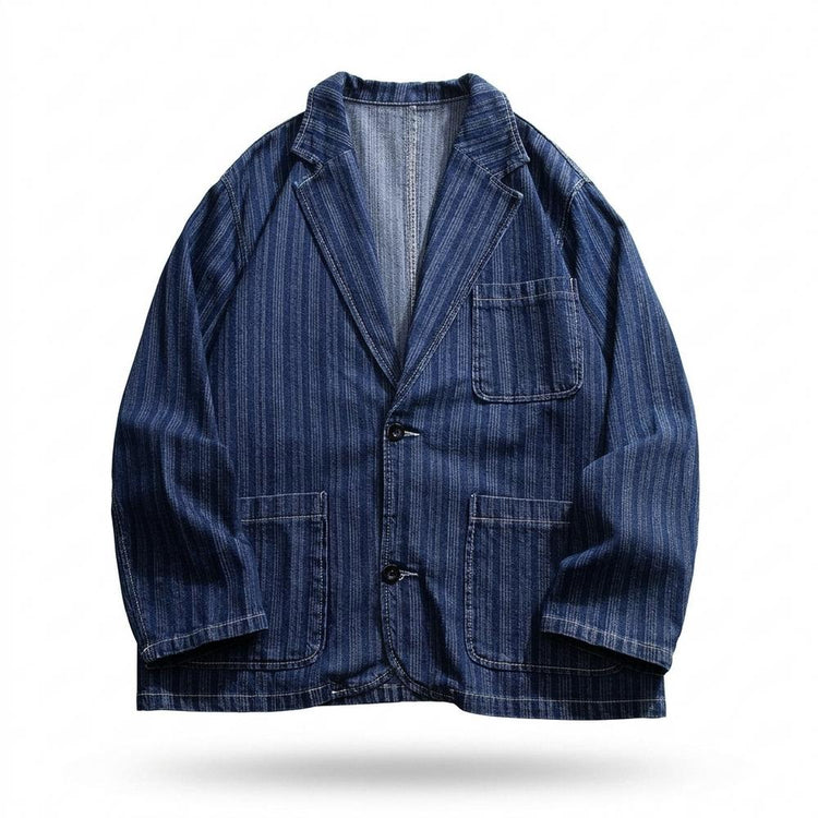 Rezar | Jacke für Herren – Gestreift, aufgesetzte Taschen