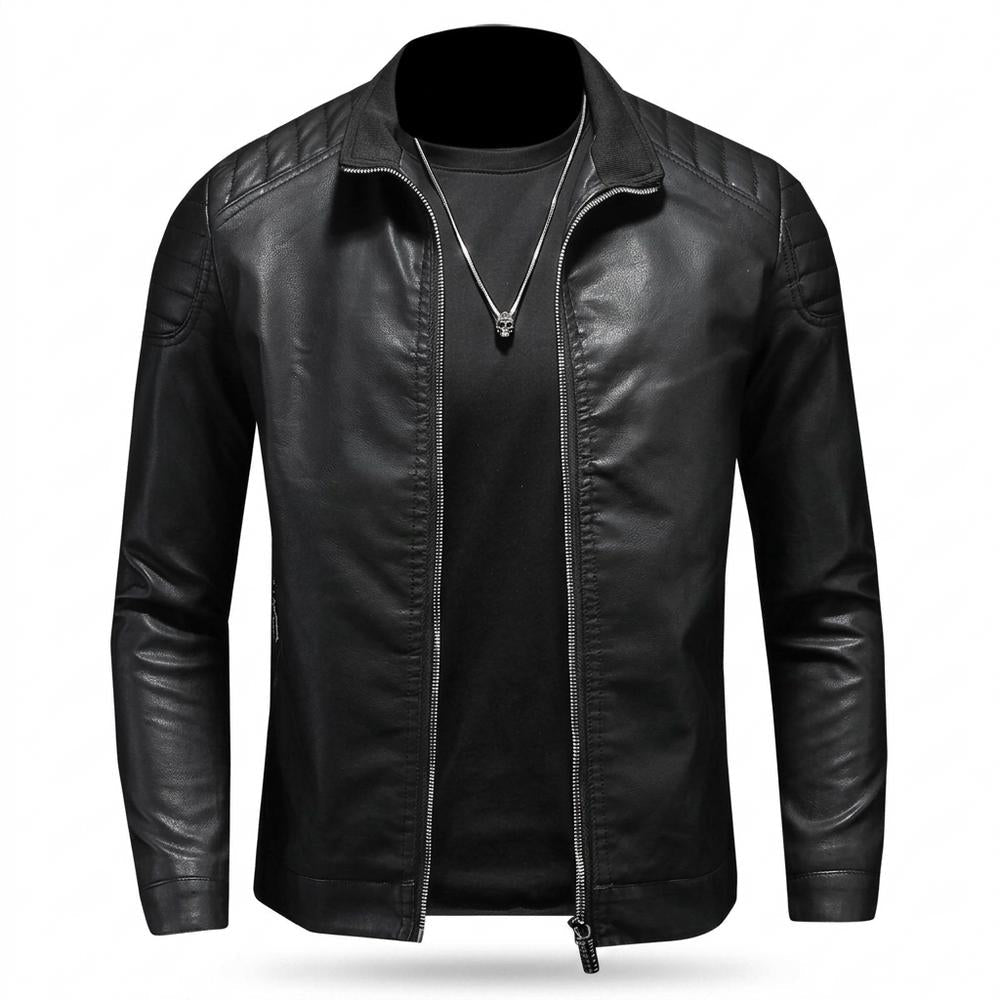 Gentleman Code - Yozor | Gesteppt Figurbetont Lederjacke Herren