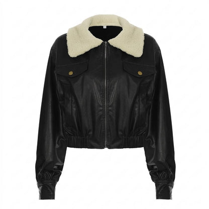 Gentleman Code - Sanak | Gefütterte Taillierte Lederjacke Damen