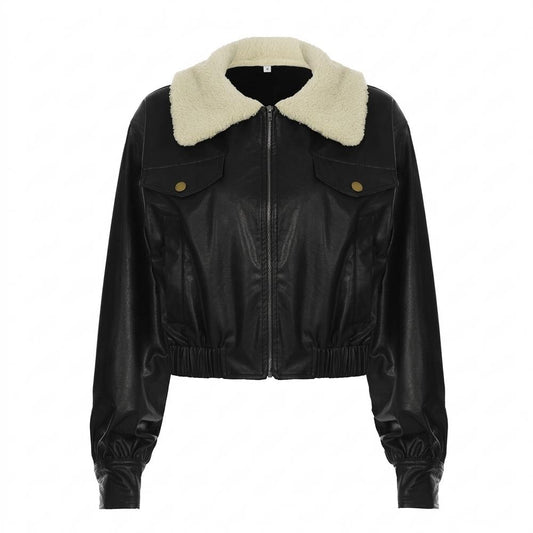 Gentleman Code - Sanak | Gefütterte Taillierte Lederjacke Damen