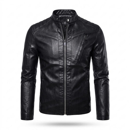 Gentleman Code - Rowir | Gesteppt Tailliert Lederjacke Herren