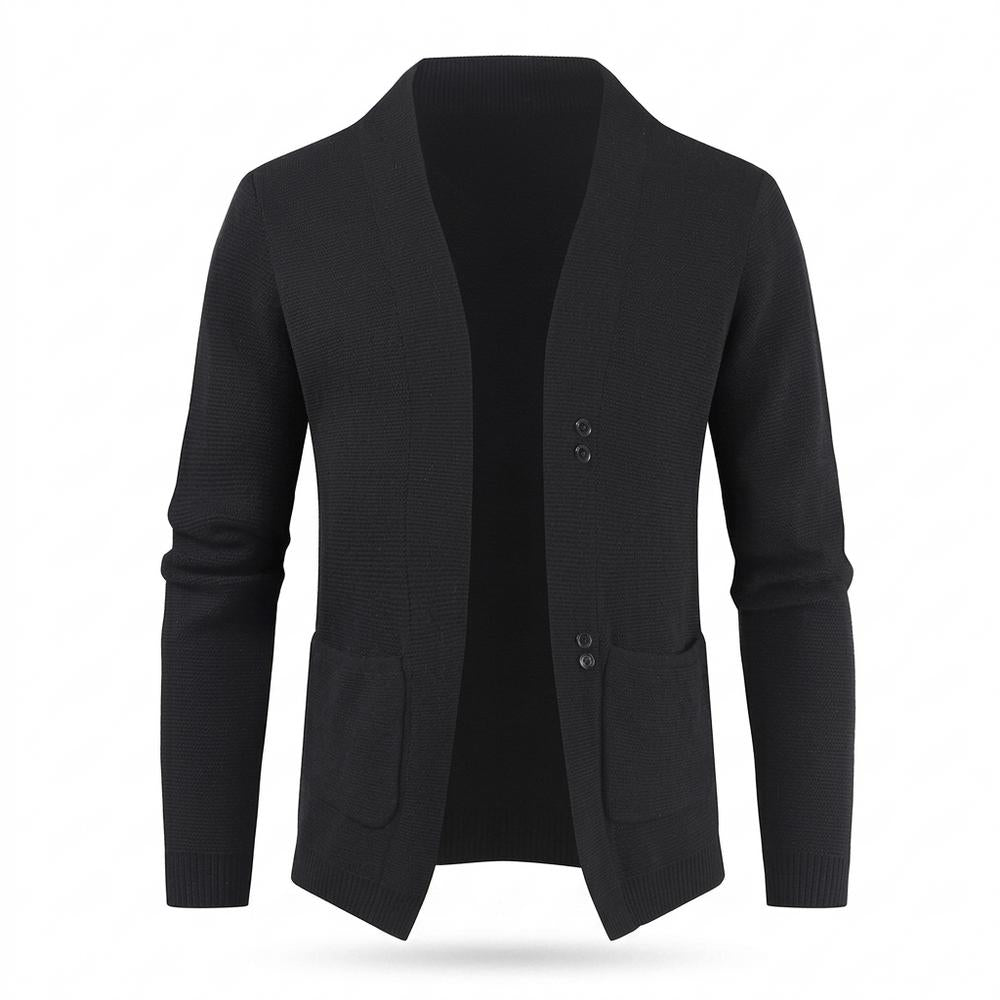 Gentleman Code - Ronuk | Strukturiert Geknöpft Cardigan Herren
