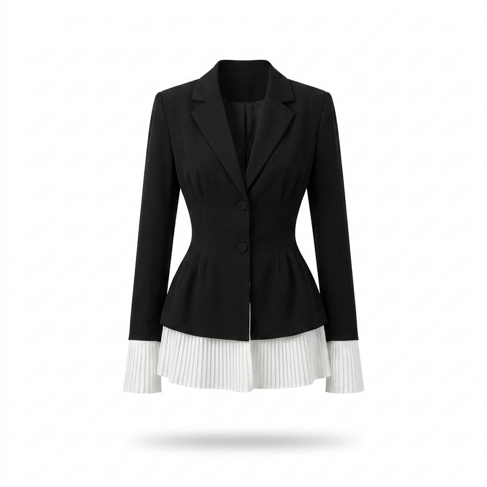 Gentleman Code - Cesut | Tailliertes Plissiertes Kleid Damen