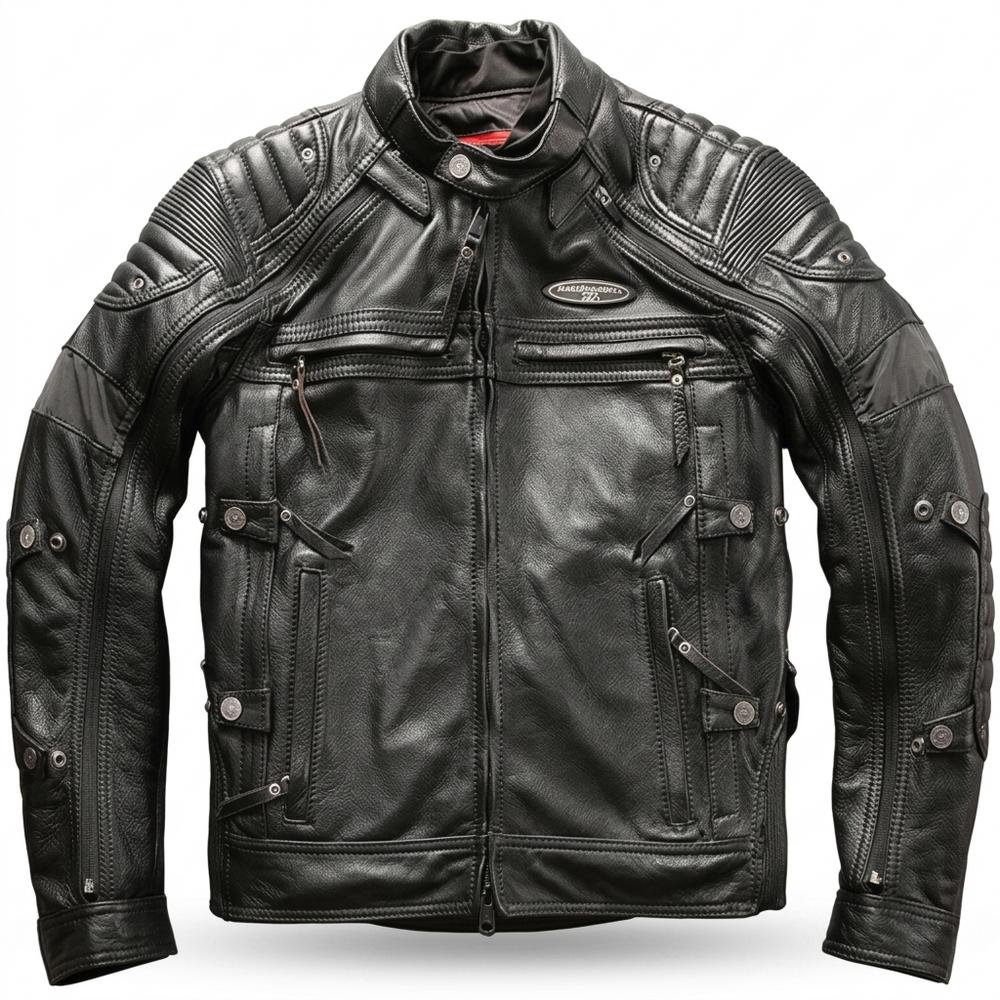 Gentleman Code - Zomes | Gepolstert Funktional Lederjacke Herren