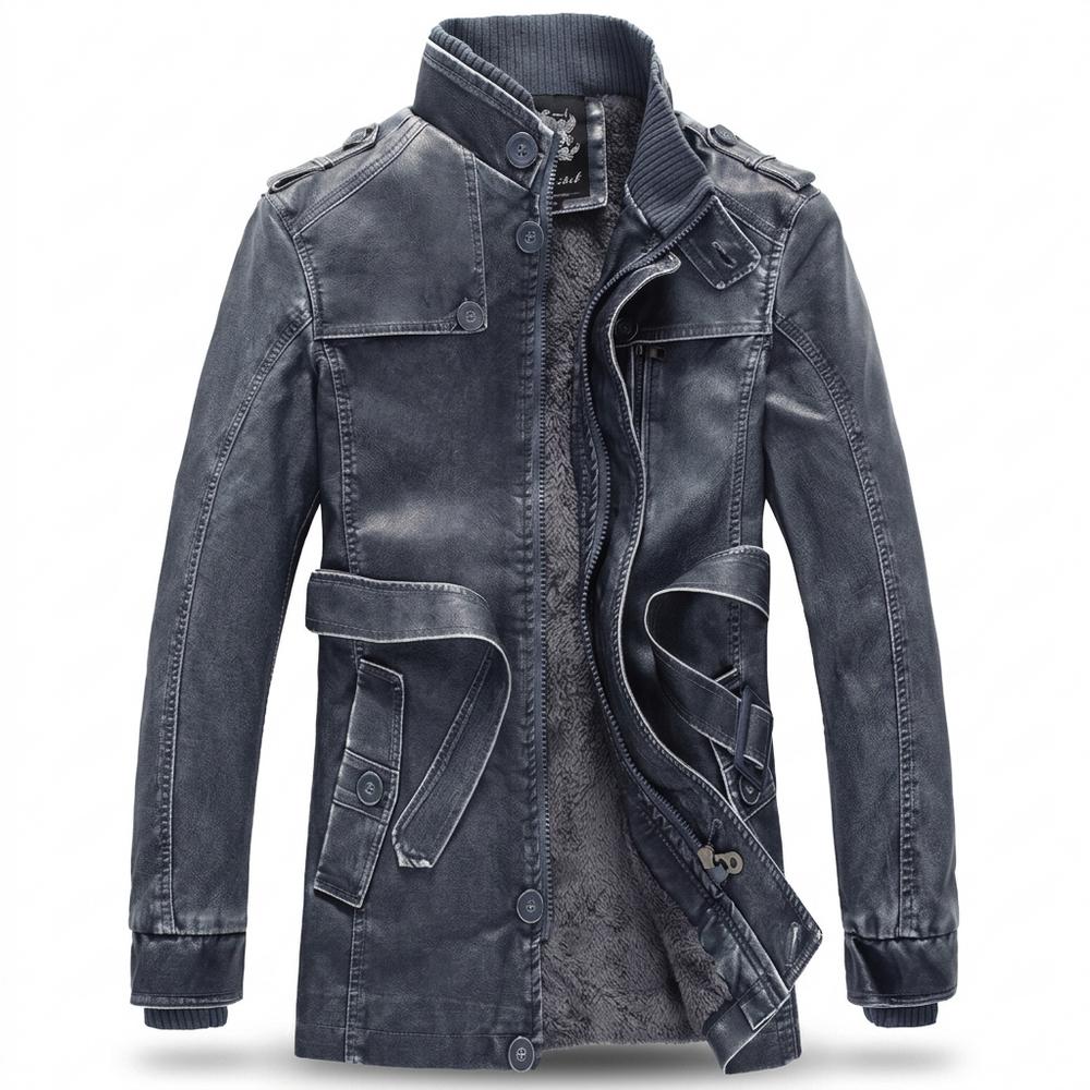 Gentleman Code - Rigek | Gefüttert Gewaschen Lederjacke Herren