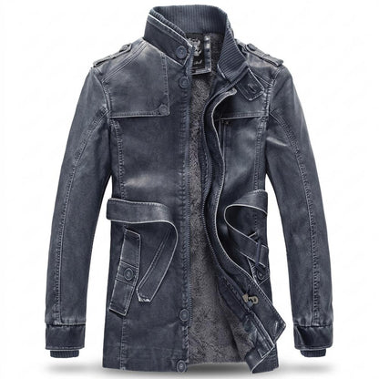 Gentleman Code - Rigek | Gefüttert Gewaschen Lederjacke Herren