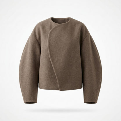 Gentleman Code - Zoler | Kragenlos Kurzgeschnitten Jacke Damen