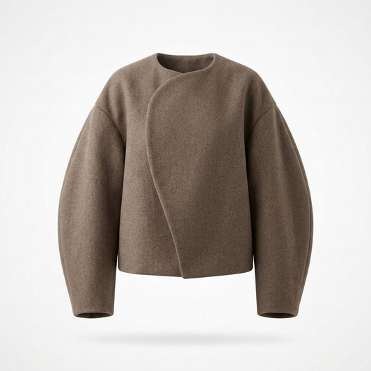 Gentleman Code - Zoler | Kragenlos Kurzgeschnitten Jacke Damen