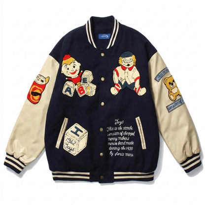 Gentleman Code - Kimiv | Bestickt Zweifarbig Jacke Unisex