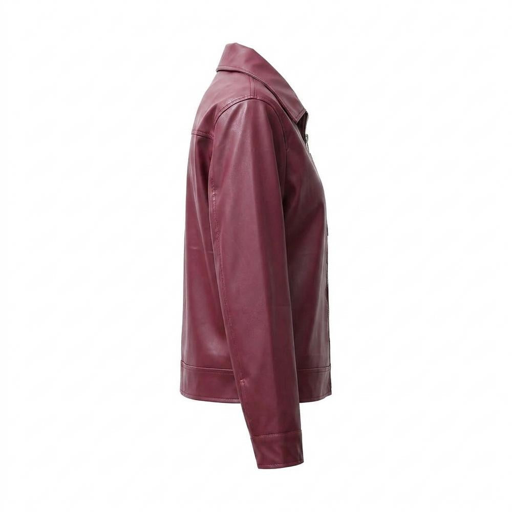 Gentleman Code - Nuhas | Glatt Gefüttert Lederjacke Unisex