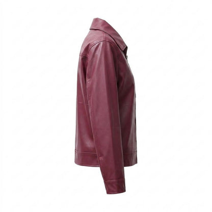 Gentleman Code - Nuhas | Glatt Gefüttert Lederjacke Unisex