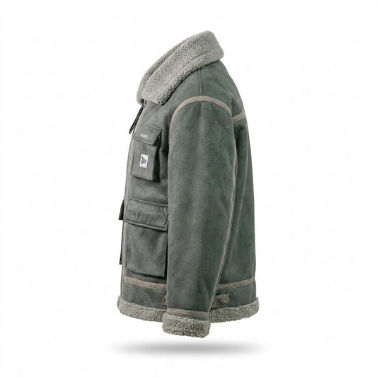 Gentleman Code - Noken | Gefütterte Gerade Geschnittene Wildleder-Jacke Unisex