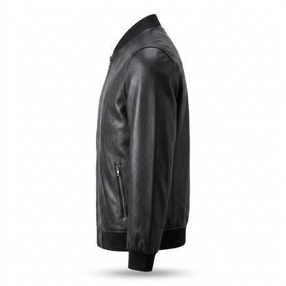 Gentleman Code - Libum | Gefüttert Genarbt Lederjacke Herren