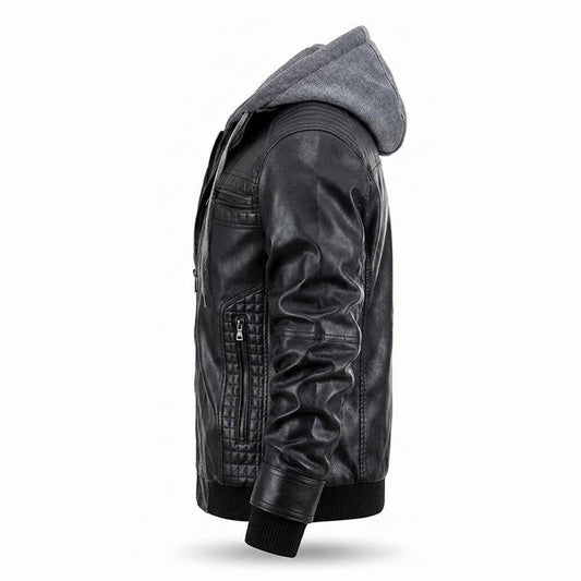 Gentleman Code - Revan | Gefüttert Gesteppt Lederjacke Herren
